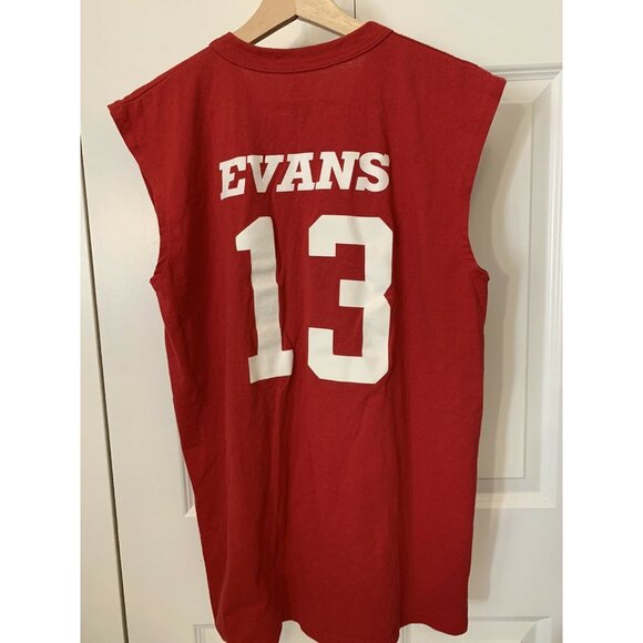 Majestic St. Louis Cardinals Henley Sleeveless Shirt MLB Baseball Red Sz M No 13 - Picture 5 of 5